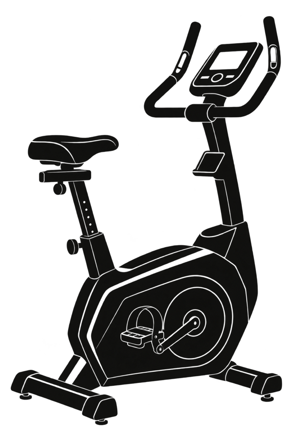 アップライトバイクのイラスト